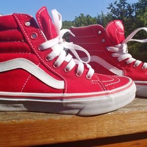 Red hightop vans